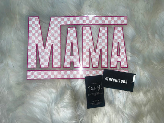 Pink Check  mom