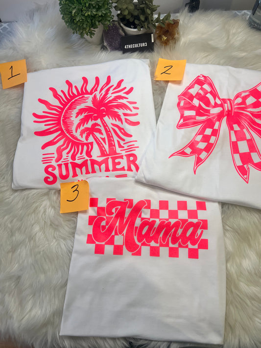 Neon color, summer vibe